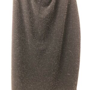 Arianne Black Sparkle Pencil Skirt